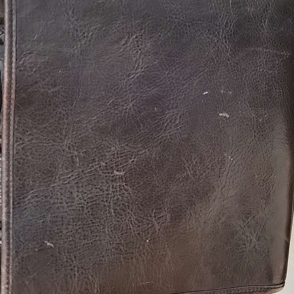 Brighton Brown Croc Leather Shoulder Bag - Picture 9 of 15